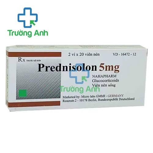 Prednisolon 5mg Nam Hà - Thuốc điều trị viêm khớp dạng thấp