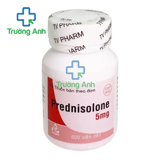 Prednisolone 5mg (Chai 500 viên) TV Pharm - Thuốc chống viêm