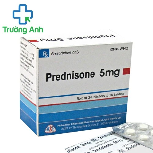 Prednisone 5mg Mekophar - Thuốc điều trị viêm khớp dạng thấp hiệu quả