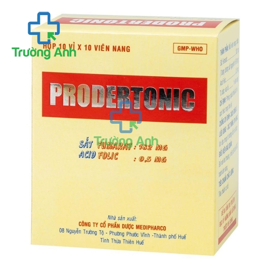 Prodertonic MEDIPHARCO - Giúp bổ sung sắt và acid folic hiệu quả