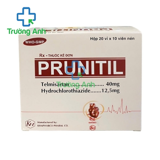 Prunitil 40mg/12.5mg Khapharco - Thuốc điều trị tăng huyết áp hiệu quả