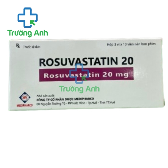 Rosuvastatin 20 Medipharco - Thuốc điều trị tăng cholesterol máu