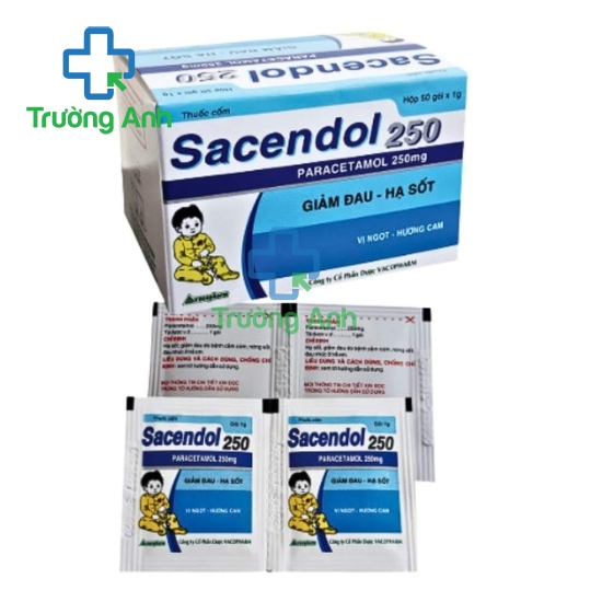 SACENDOL 250 - Thuốc giúp giảm đau, hạ sốt hiệu quả của Vacopharm