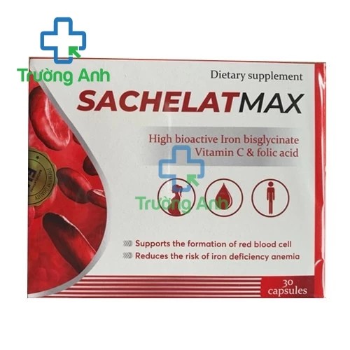 Sachelat Max Exim Pharma - Viên uống bổ sung sắt cho cơ thể