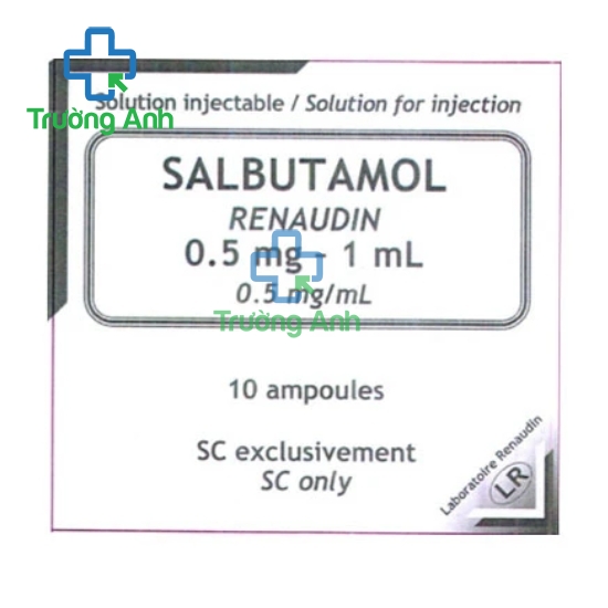 Salbutamol Renaudin 0,5mg/1ml - Thuốc điều trị hen suyễn hiệu quả của Pháp