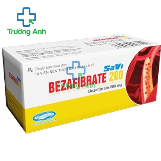 Savi Bezafibrate 200 - Thuốc điều trị tăng lipoprotein máu hiệu quả
