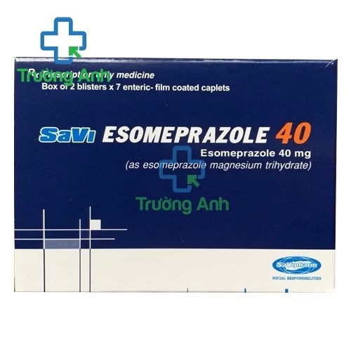 Savi Esomeprazole 40mg - Thuốc điều trị viêm loét dạ dày, tá tràng hiệu quả