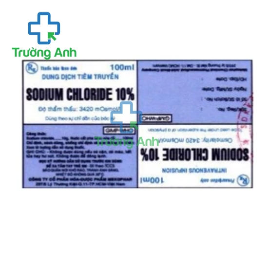 Sodium Chloride 10% Mekophar - Bổ sung Sodium chloride hiệu quả
