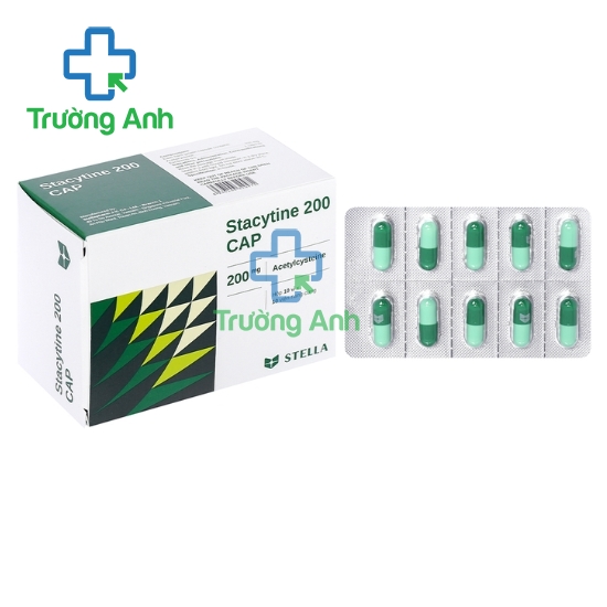 Stacytine 200 Cap - Thuốc tiêu chất nhầy đường hô hấp hiệu quả của Stella