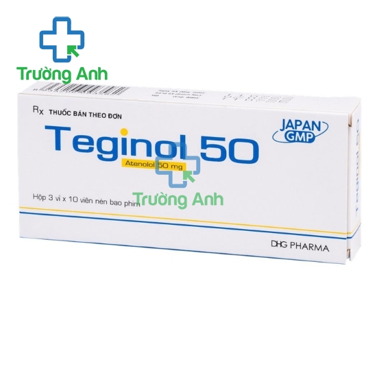 Teginol 50 DHG Pharma - Thuốc điều trị tăng huyết áp hiệu quả