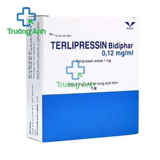 Terlipressin Bidiphar 0,12mg/ml - Thuốc điều trị xuất huyết tiêu hóa