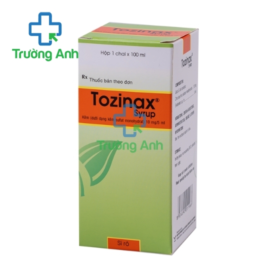 Tozinax syrup Bidipharm - Giúp điều trị thiếu kẽm hiệu quả