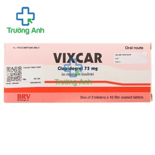 Vixcar - Thuốc phòng ngừa các biến cố huyết khối hiệu quả